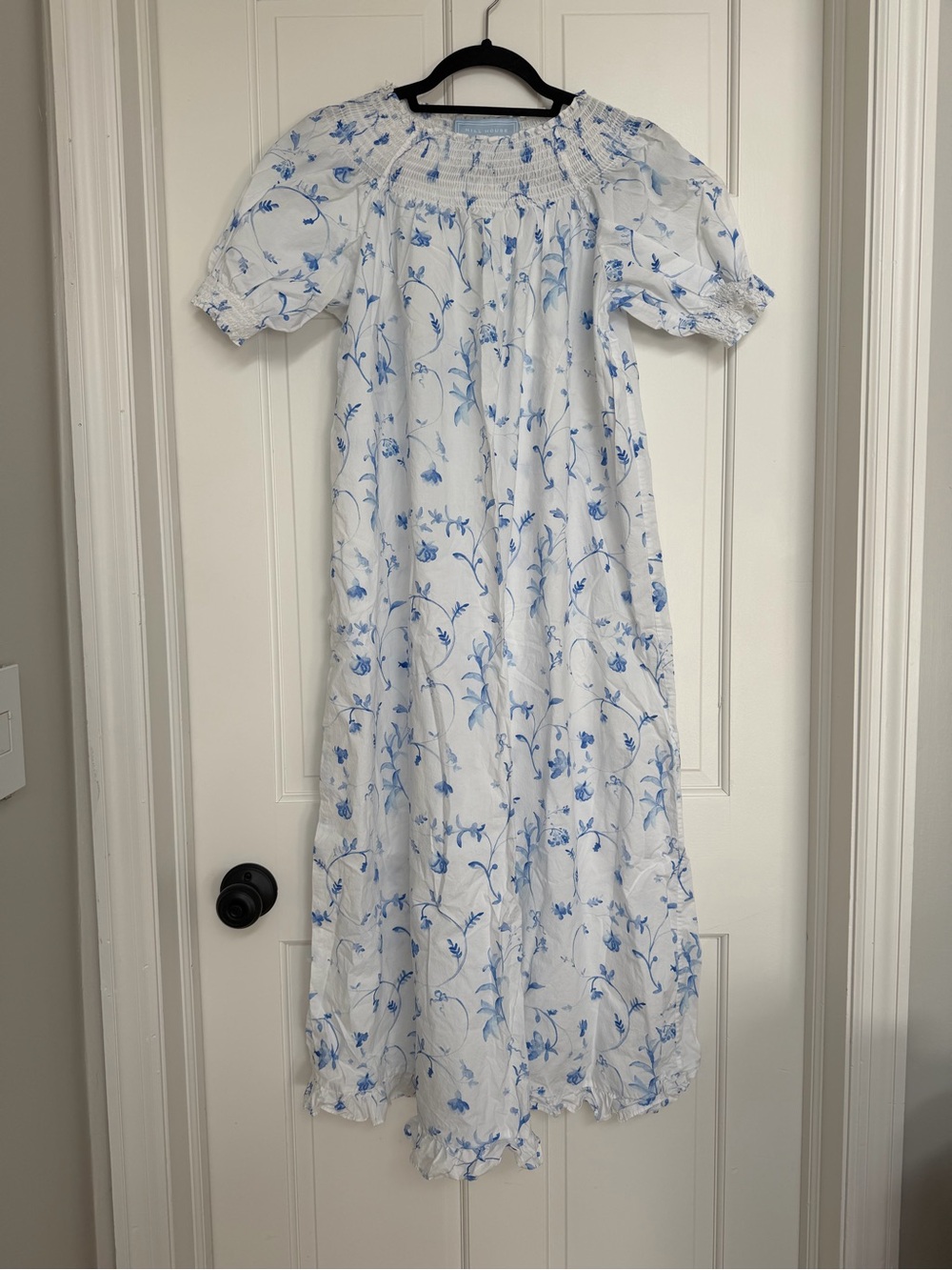 Hill House Blue Botanical Caroline Dress sz XS